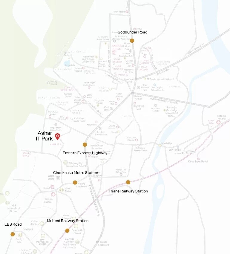 Ashar IT Park Location Image
