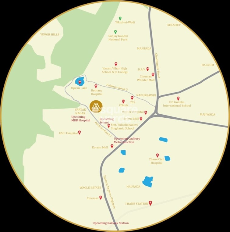 Ashar Metro Towers Location Image