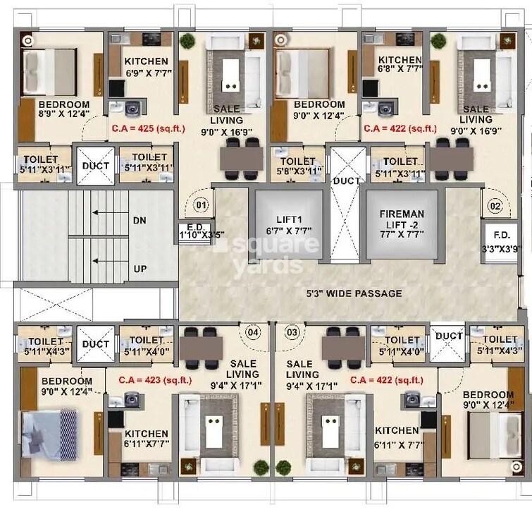 Ashwamedh Blue Berry Floor Plans