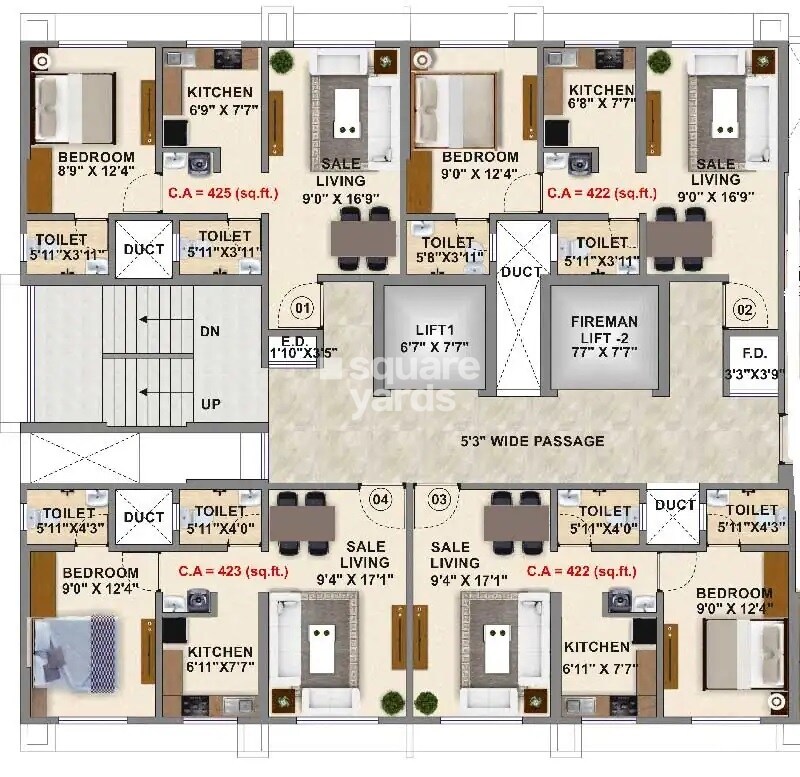 Ashwamedh Blue Berry Floor Plans