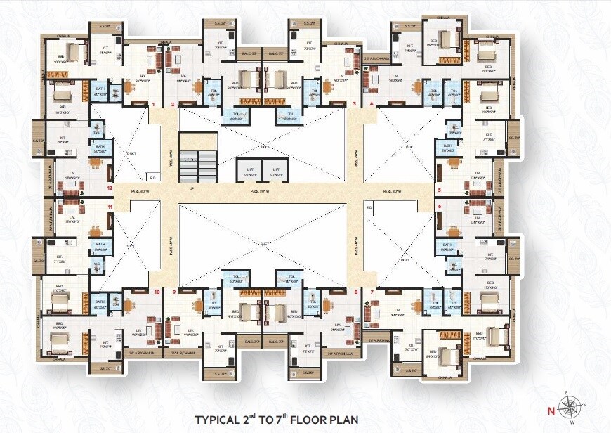 Atree Krishna Dham Floor Plans