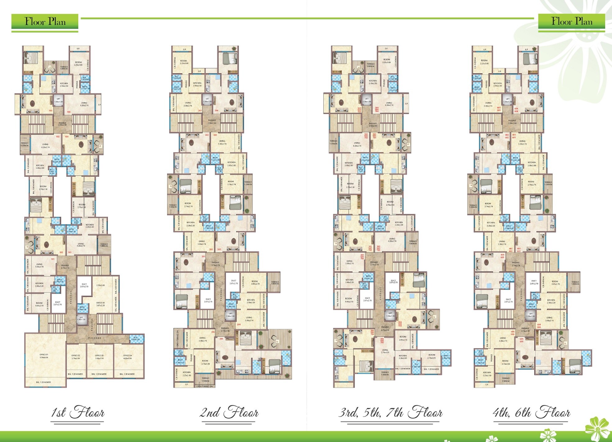 Avishkar Prakruti Sparsh Floor Plans