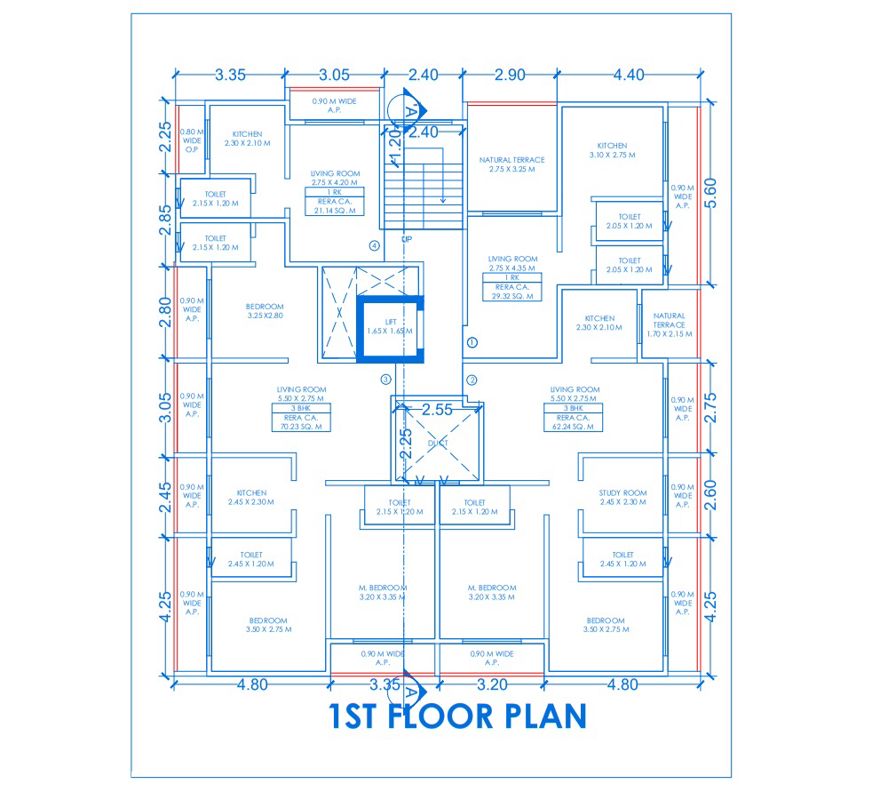 Bharti Yug Paradise Floor Plans