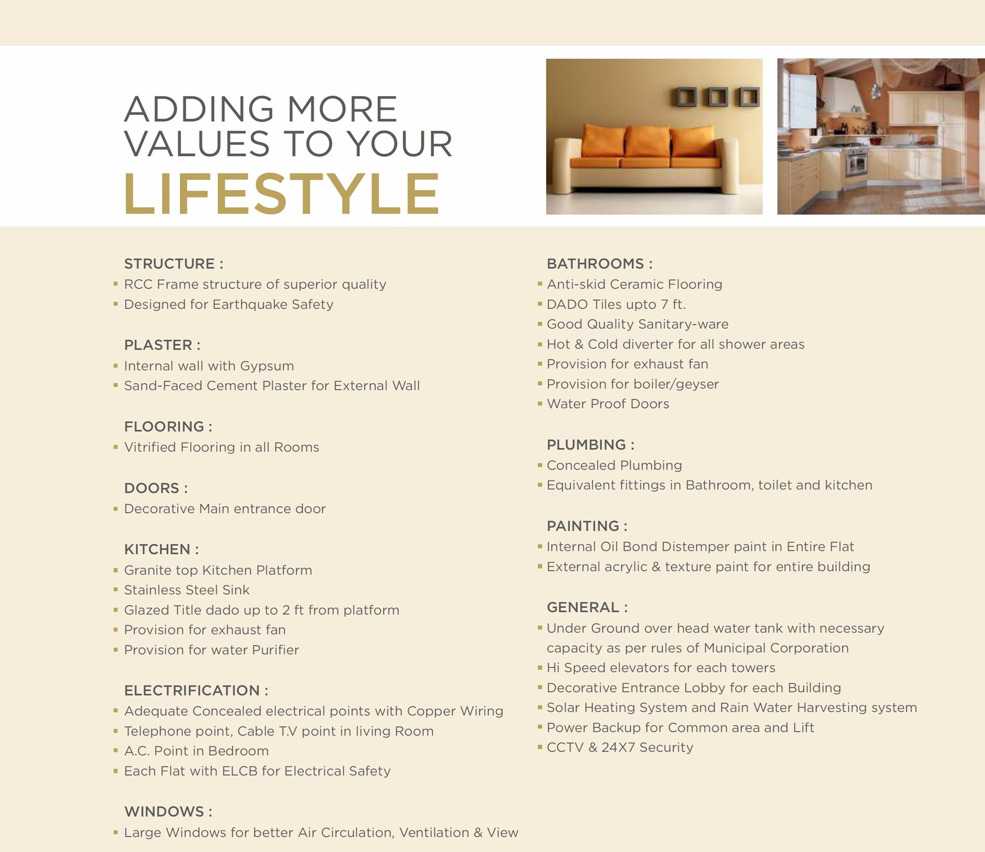 Chirag Cascade Avenue Bellagio Specification