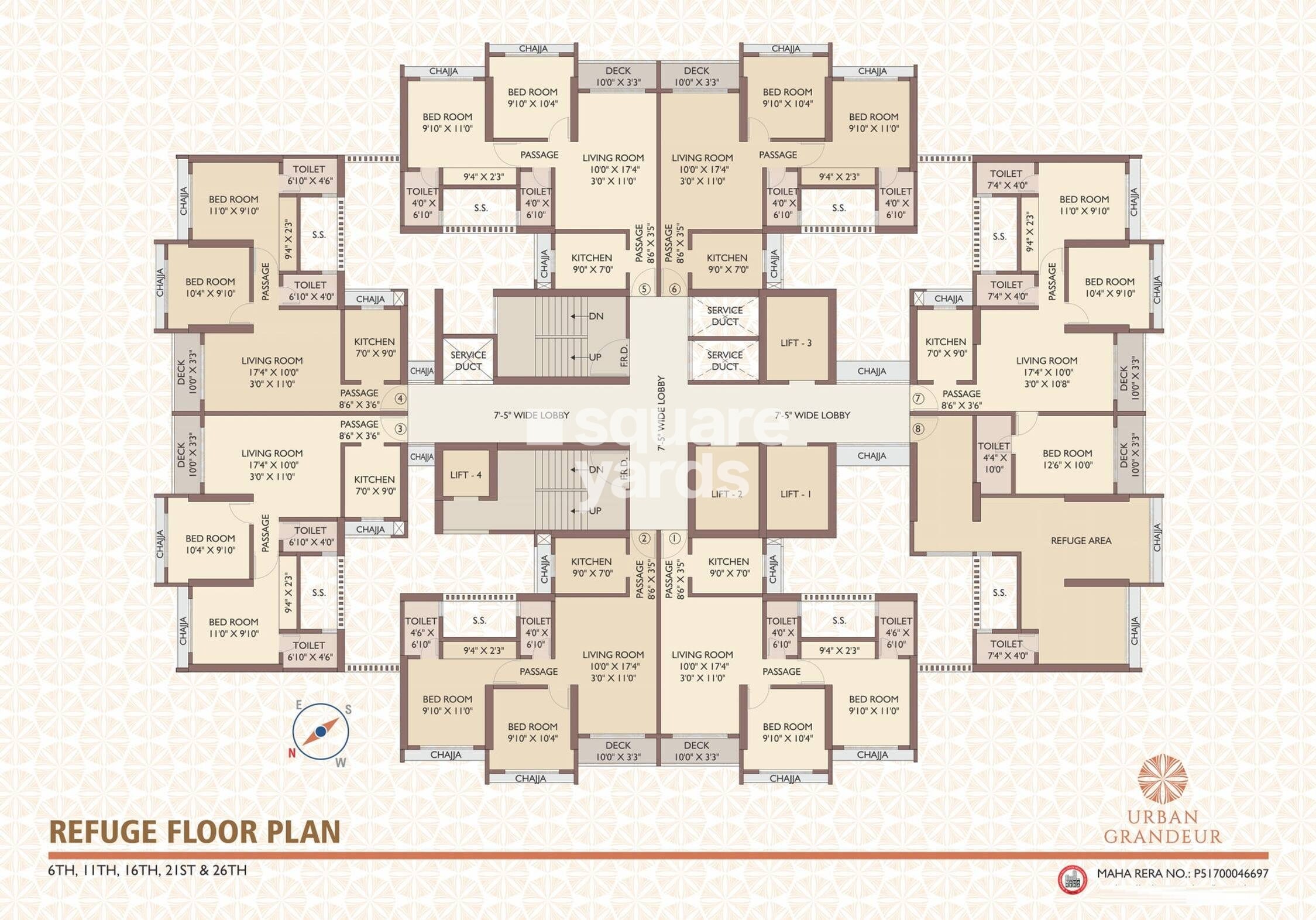 Cllaro Urban Grandeur Floor Plans 1