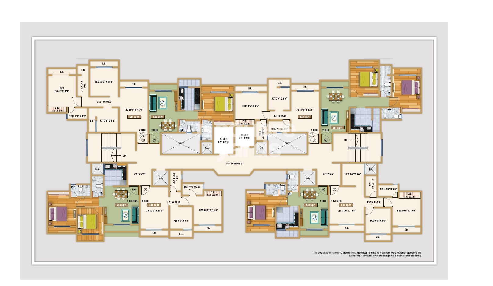 Cosmos Kailash Floor Plans