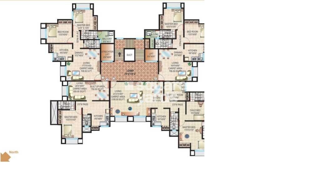 Cosmos Sankalp Heights Floor Plans