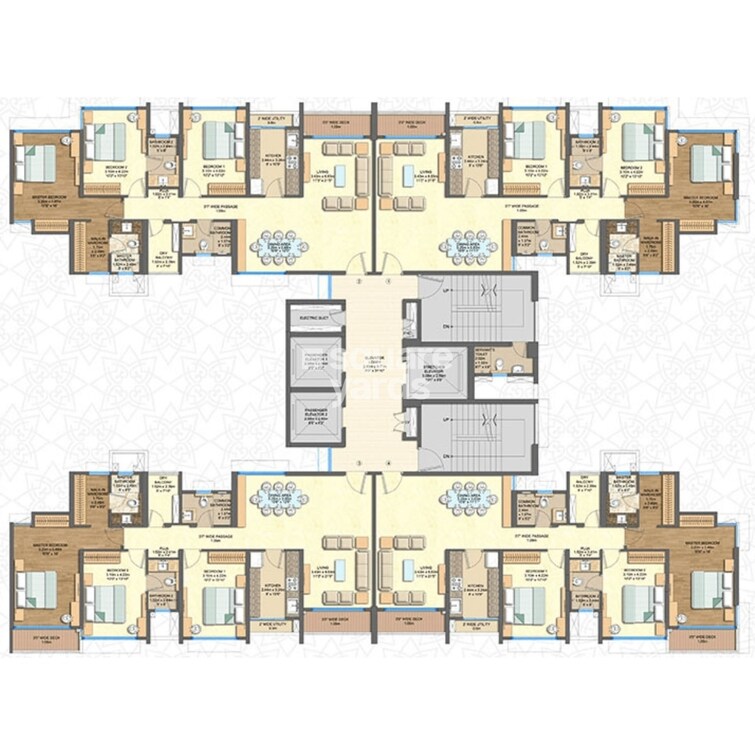 Courtyard by Narang Realty and The Wadhwa Group Floor Plans