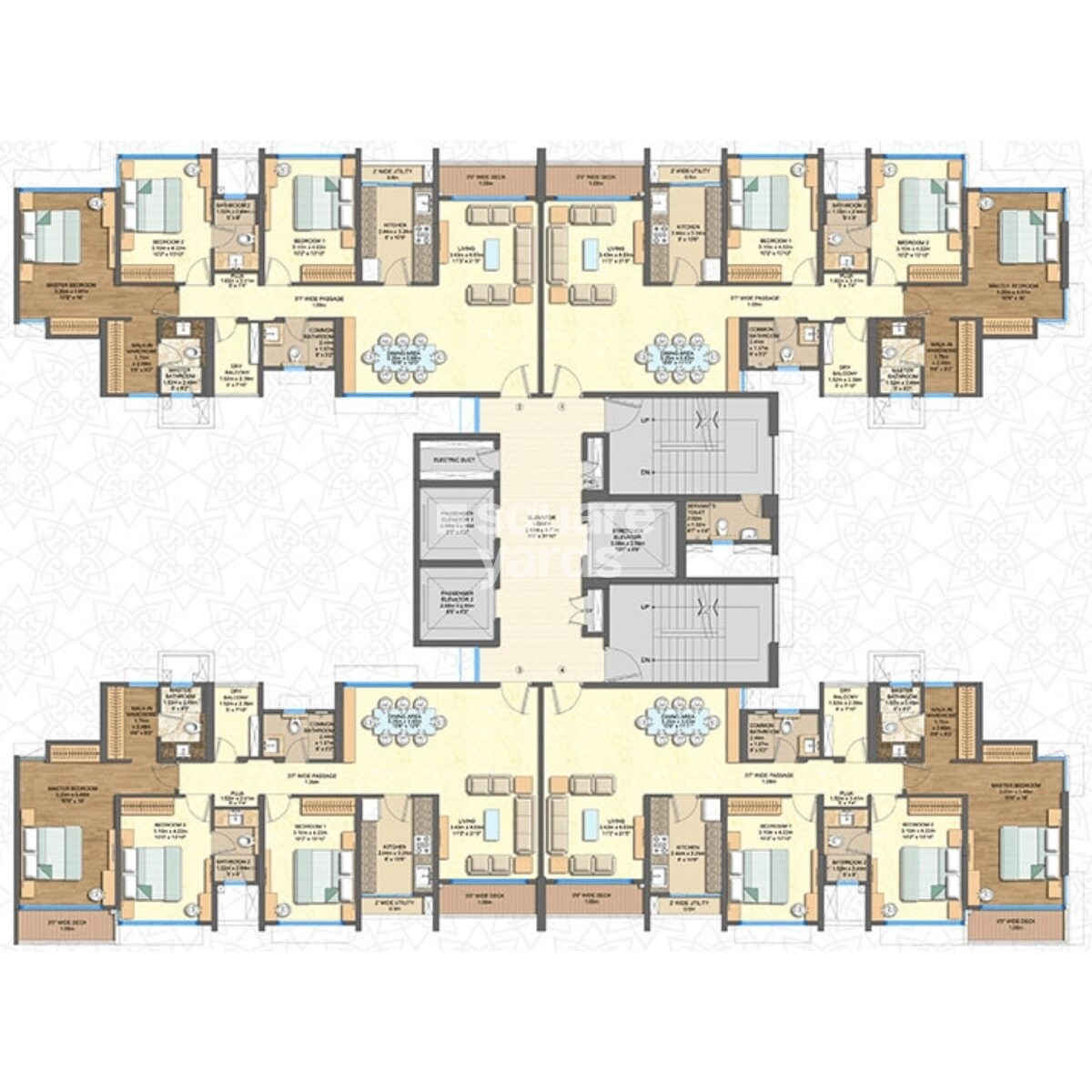 Courtyard by Narang Realty and The Wadhwa Group Floor Plans