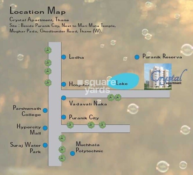 Crystal Apartments Ghodbunder Location Image