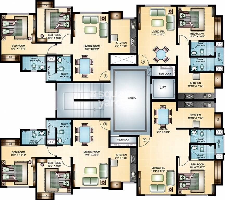 Damji Mahavir Exotica Floor Plans