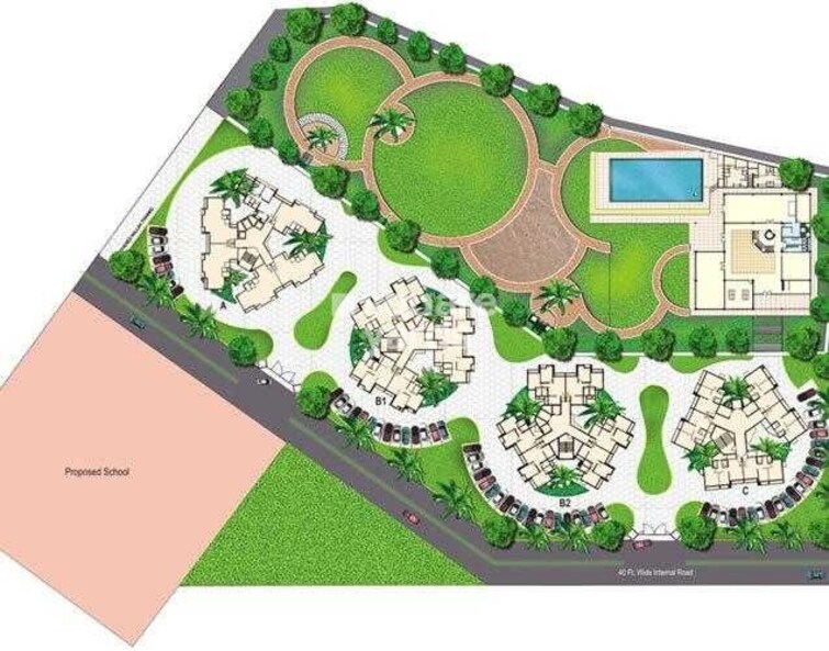 DB Realty Parkwoods Master Plan Image