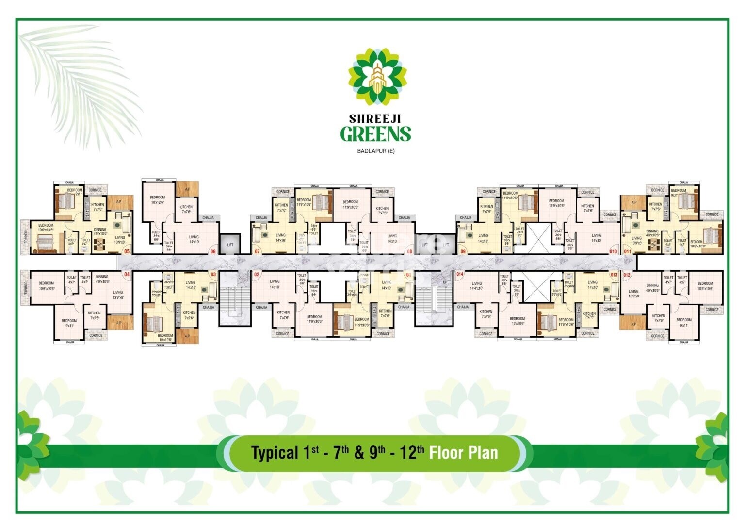 Deeplaxmi Shreeji Greens Floor Plans