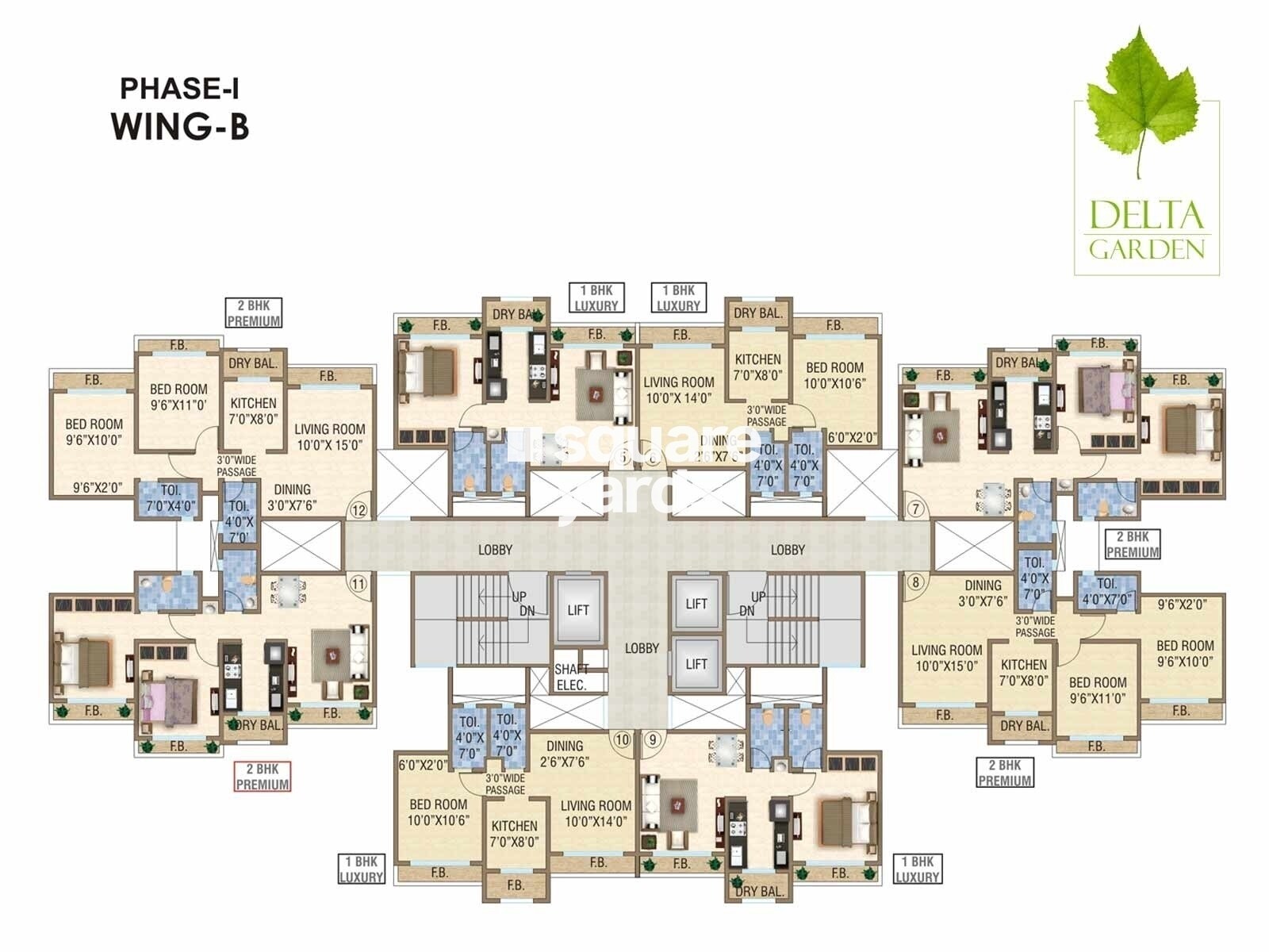 Delta Realty Delta Garden Floor Plans 1