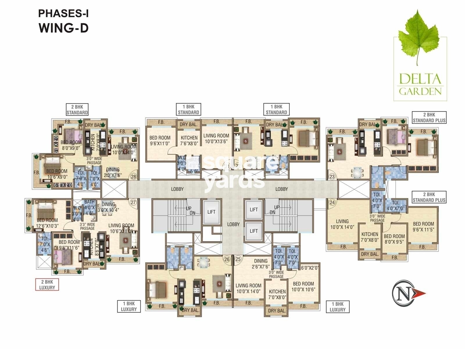 Delta Realty Delta Garden Floor Plans 3