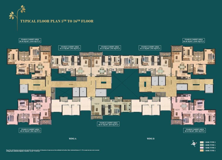 Dosti Desire Floor Plans 2