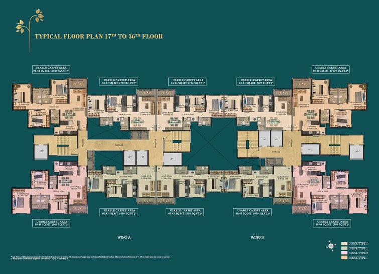 Dosti Desire Floor Plans 3