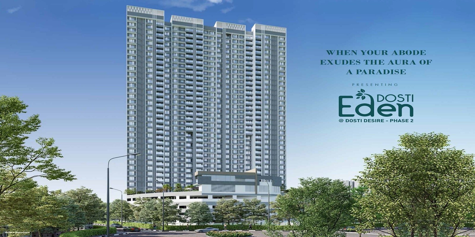 Dosti Eden residential project in Brahmand