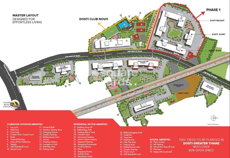 Dosti Greater Thane Master Plan Image