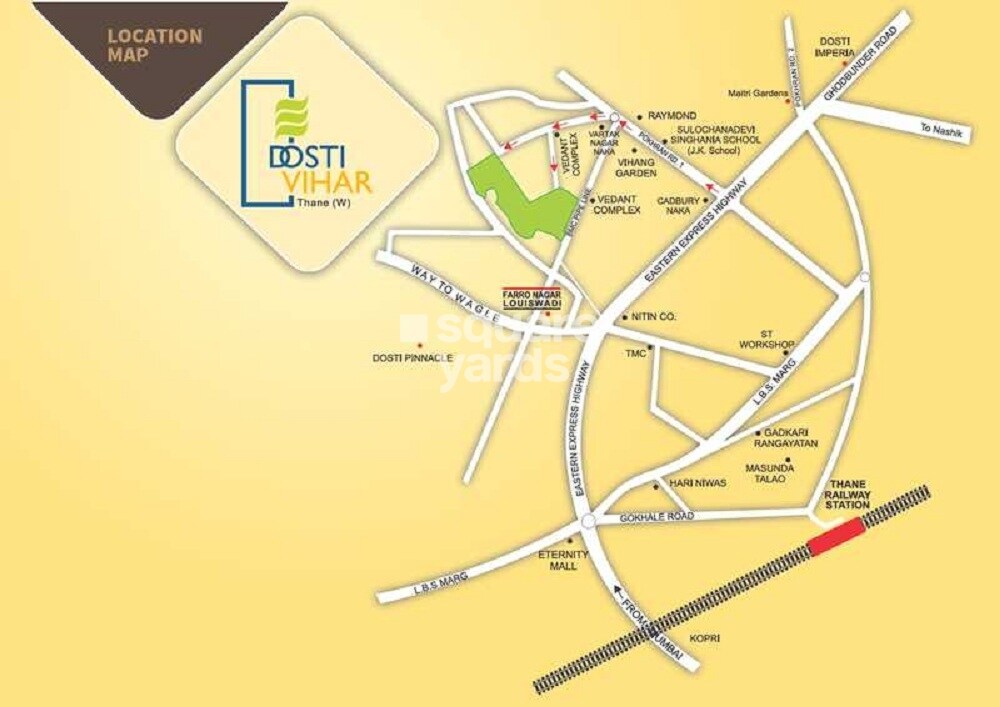 Dosti Group Vihar Location Image