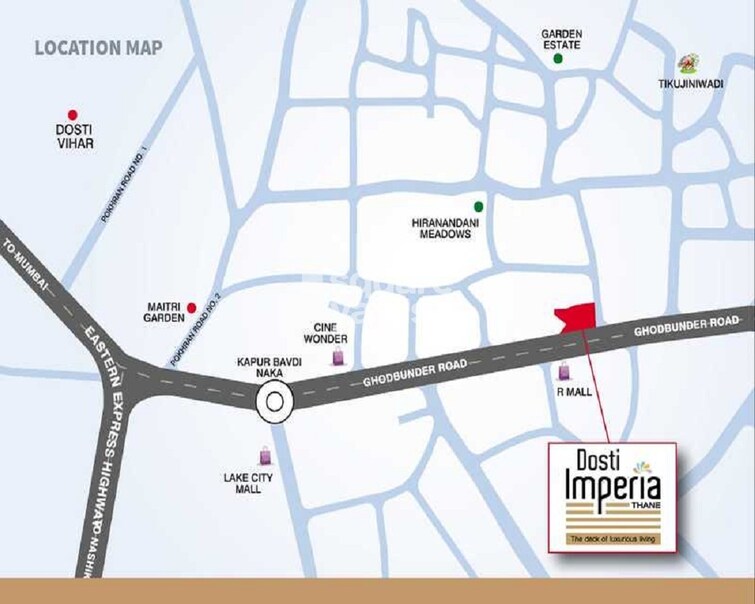 Dosti Imperia Phase I Location Image
