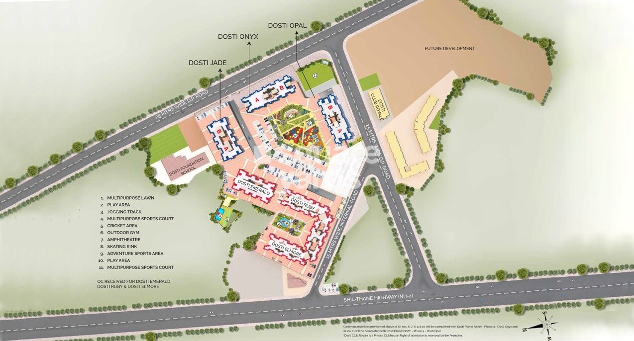 Dosti Planet North Onyx Master Plan 1
