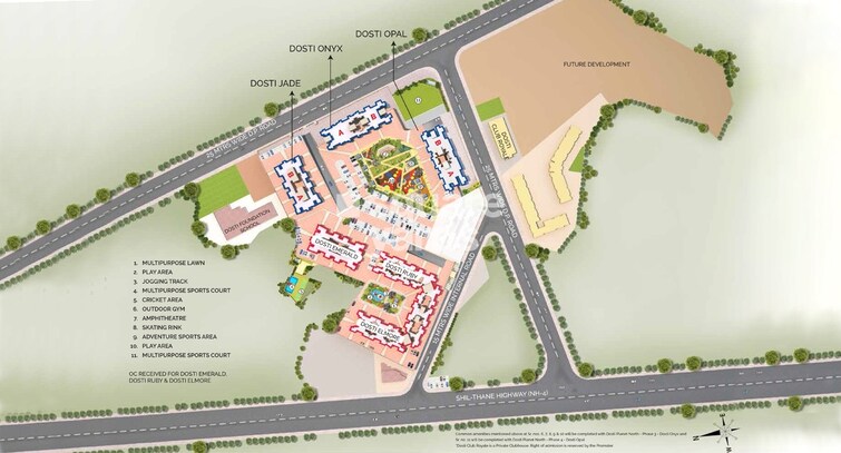 Dosti Planet North Onyx Master Plan Image