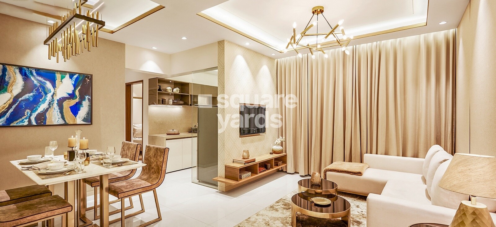 Dosti Planet North Phase 2 Dosti Jade Apartment Interiors