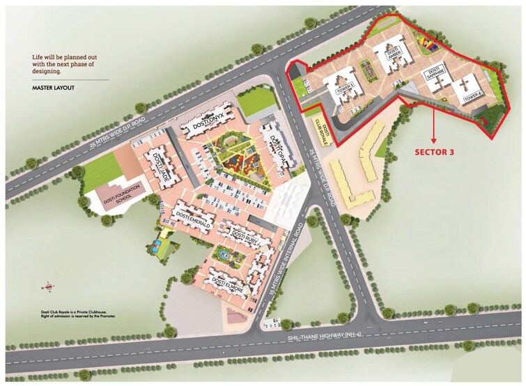 Dosti Planet North Master Plan Image 2