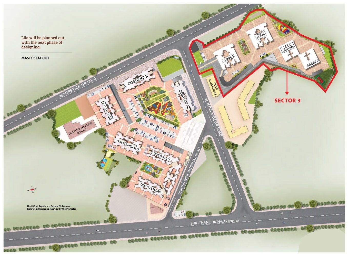 Dosti Planet North Master Plan Image 2