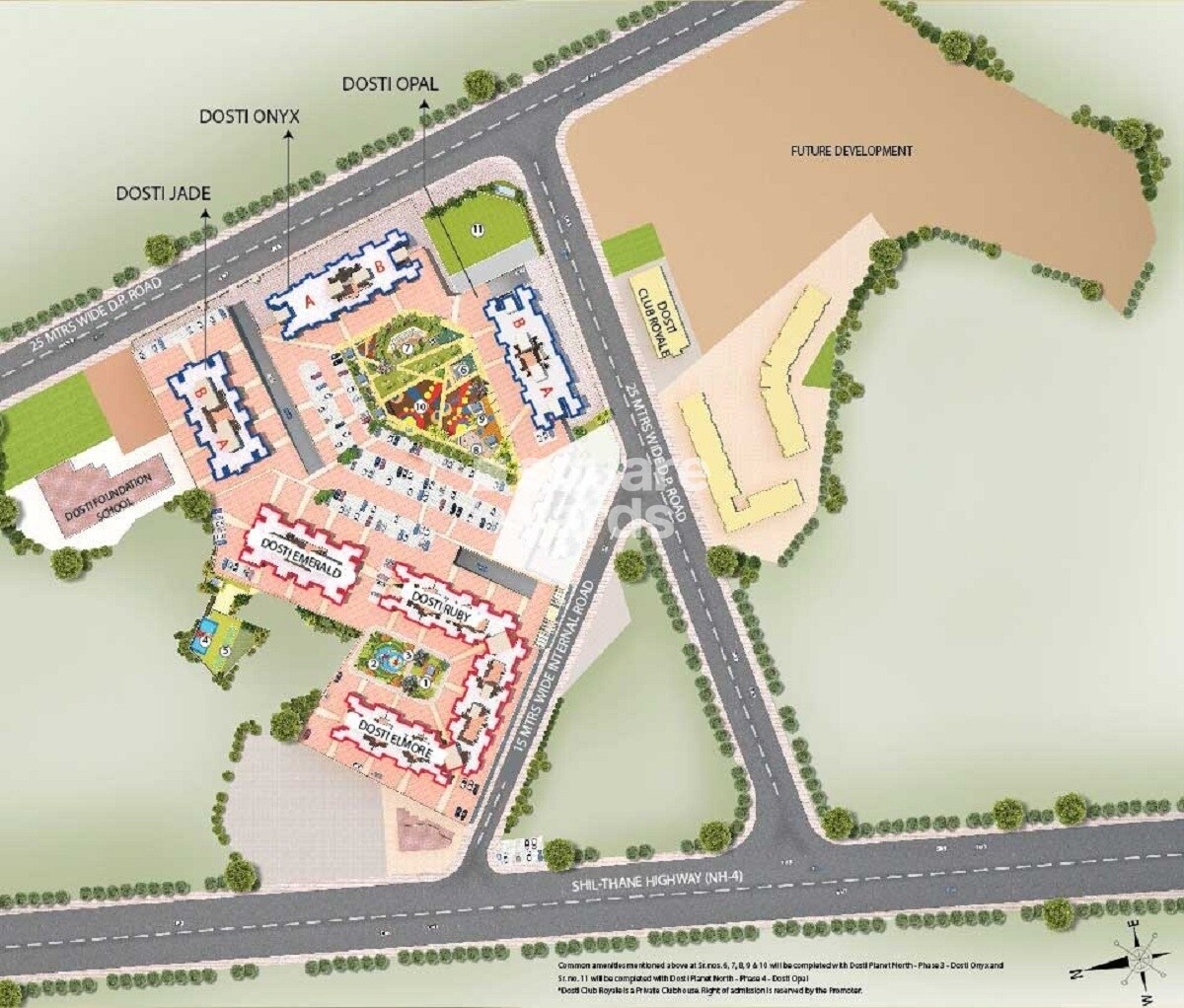 Dosti Planet North Ruby Master Plan Image