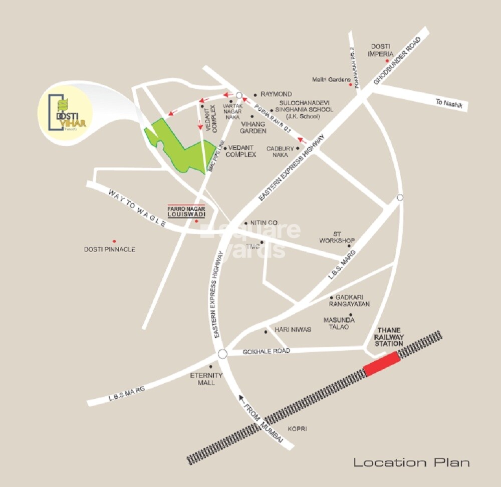 Dosti Vasudha Location Image