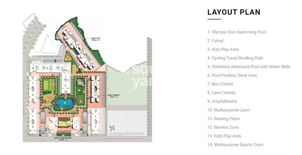 Dosti West County Phase 2 Dosti Cedar Master Plan Image