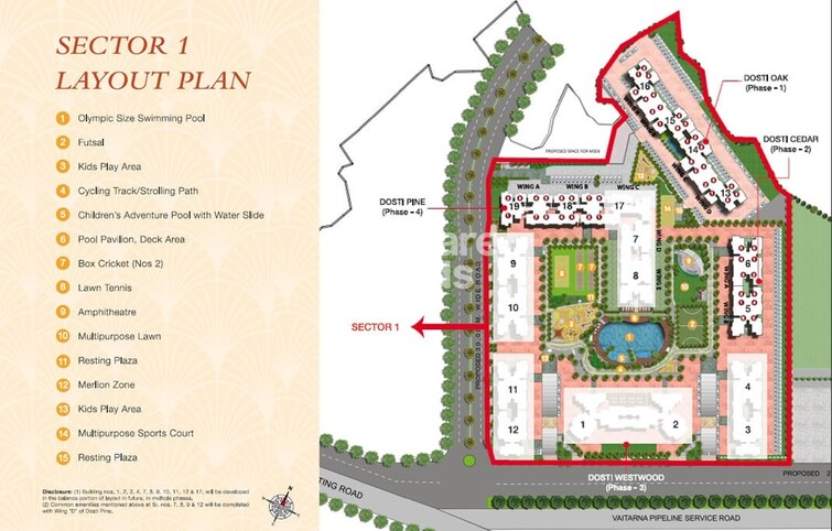 Dosti West County Phase 4 Dosti Pine Master Plan Image