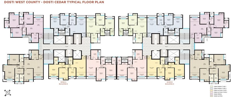 Dosti West County Floor Plans 1