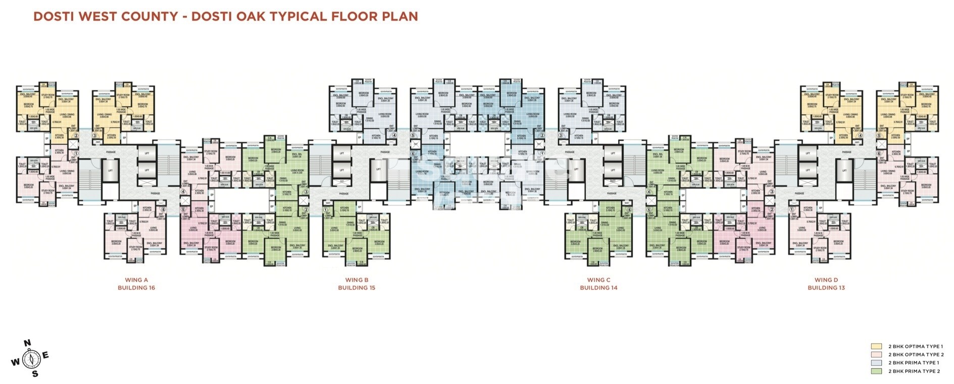 Dosti West County Floor Plans 2