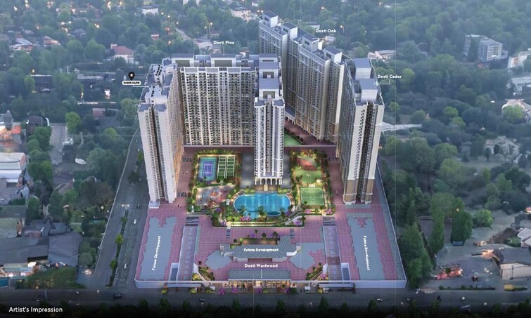 Dosti West County Tower View 8
