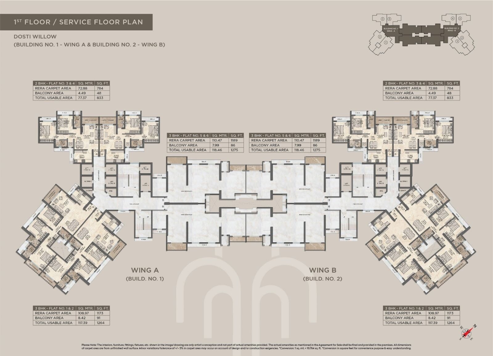 Dosti Willow Floor Plans 2