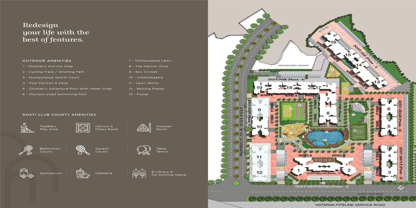 Dosti Willow Master Plan 1