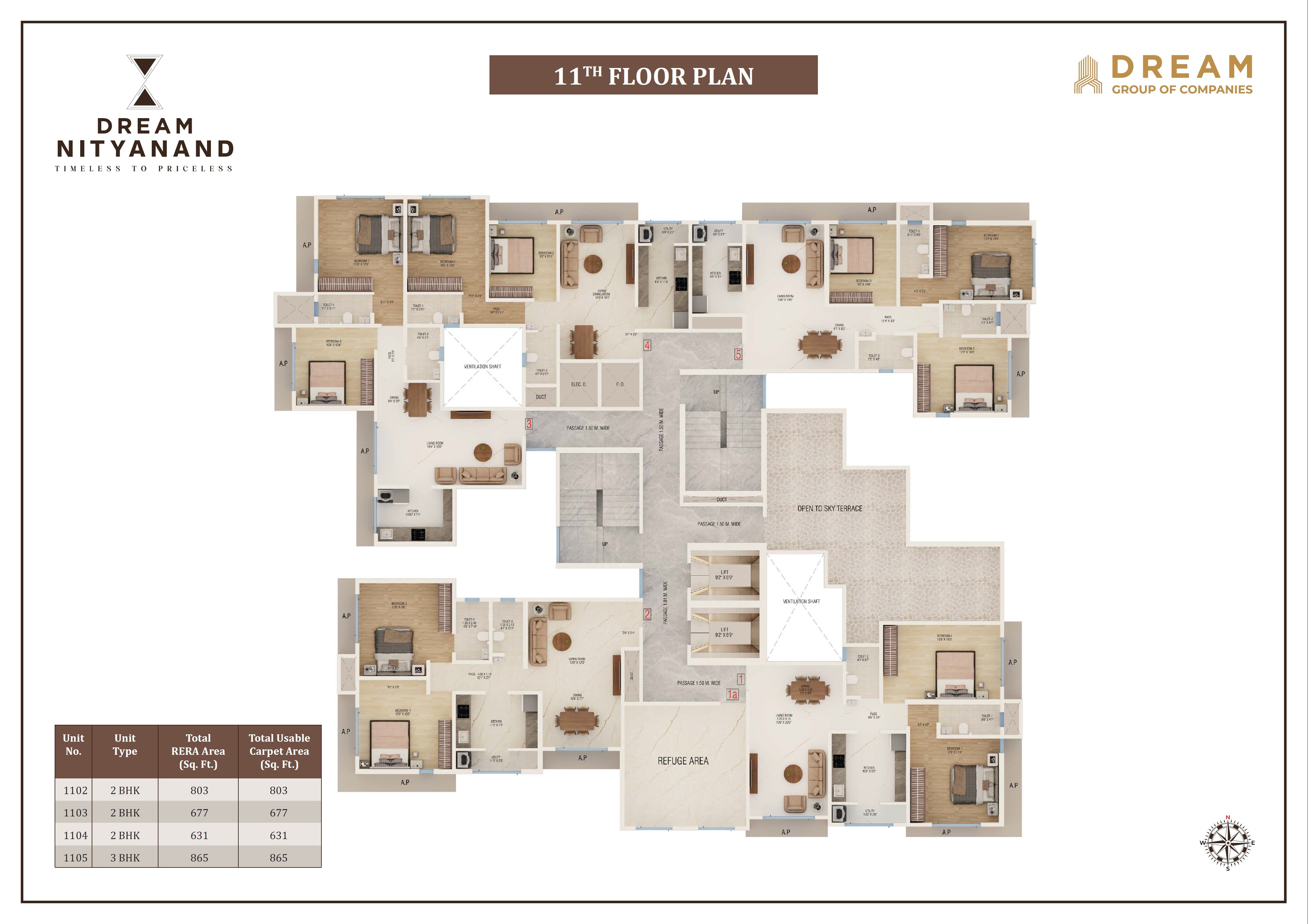 Dream Nityanand Cosmopolitan CHS Floor Plans 2