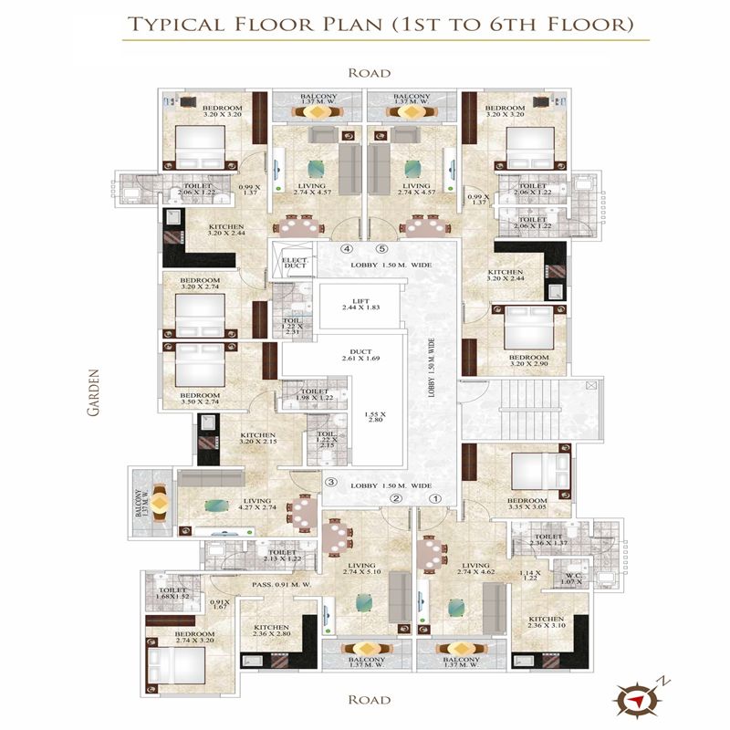Ekadanta Empire Tower Floor Plans
