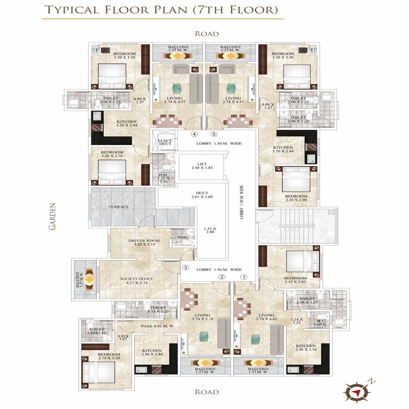 Ekadanta Empire Tower Floor Plans
