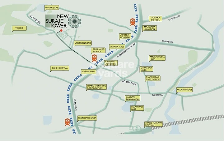 Ekdanta New Suraj Tower Location Image