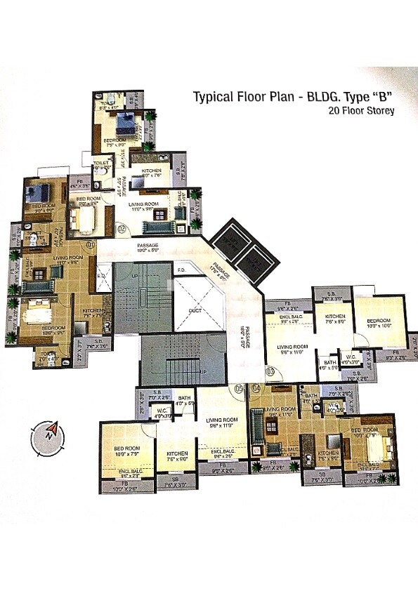 Ekveera Chandrangan Residency Floor Plans