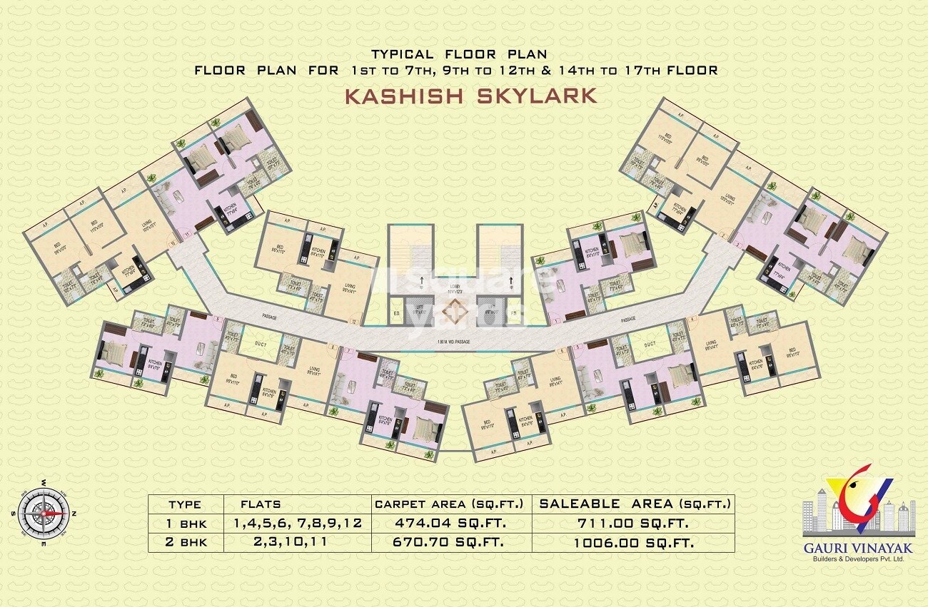 Gauri Vinayak Kashish Skylark Floor Plans