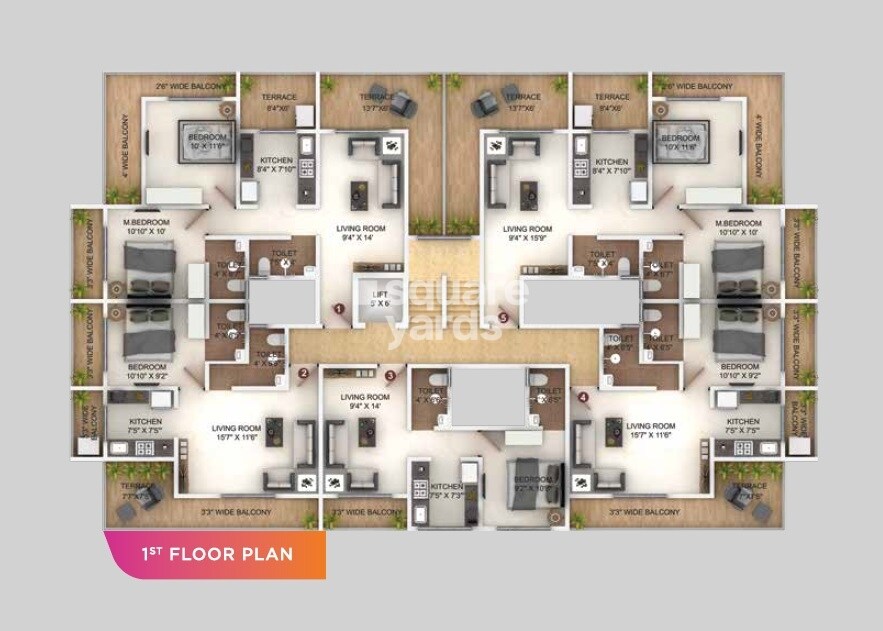 GBK Vishwajeet Heritage Floor Plans