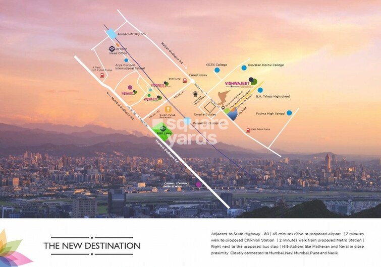 GBK Vishwajeet Paradise Location Image