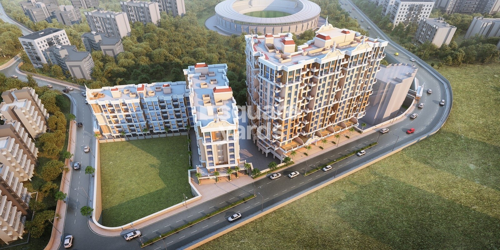 GBK Vishwajeet Pink City Tower View 7