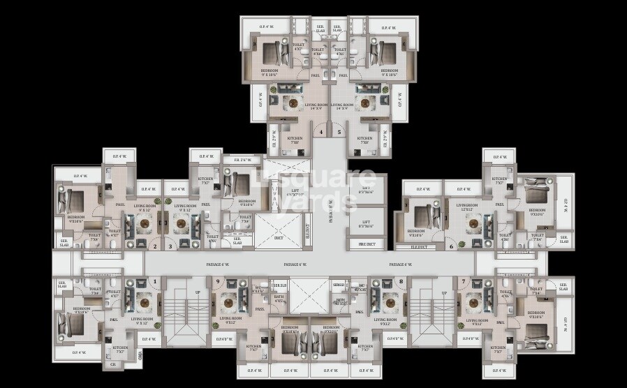 Happy Sarvoday Greens Floor Plans