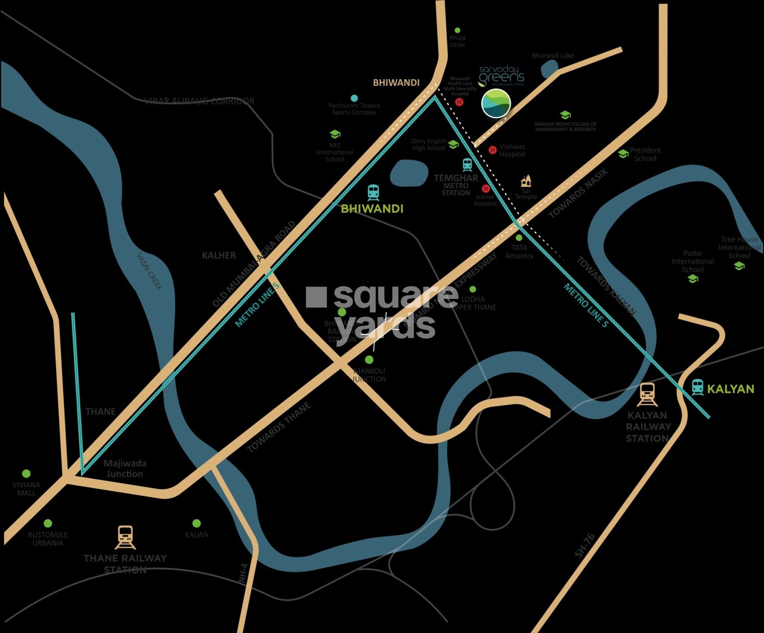 Happy Sarvoday Greens Location Image